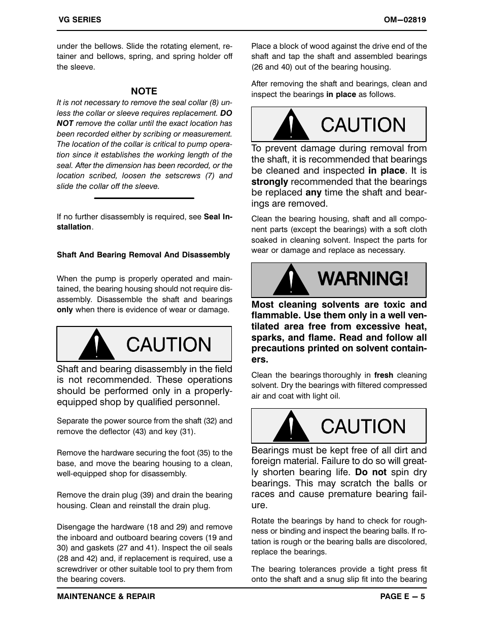 Gorman-Rupp Pumps VG8D3-B 1221466 and up User Manual | Page 25 / 30