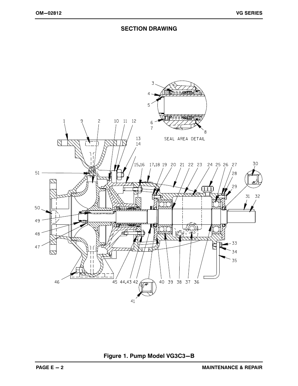 Figure 1. pump model vg3c3−b | Gorman-Rupp Pumps VG3C3-B 1191580 and up User Manual | Page 22 / 30