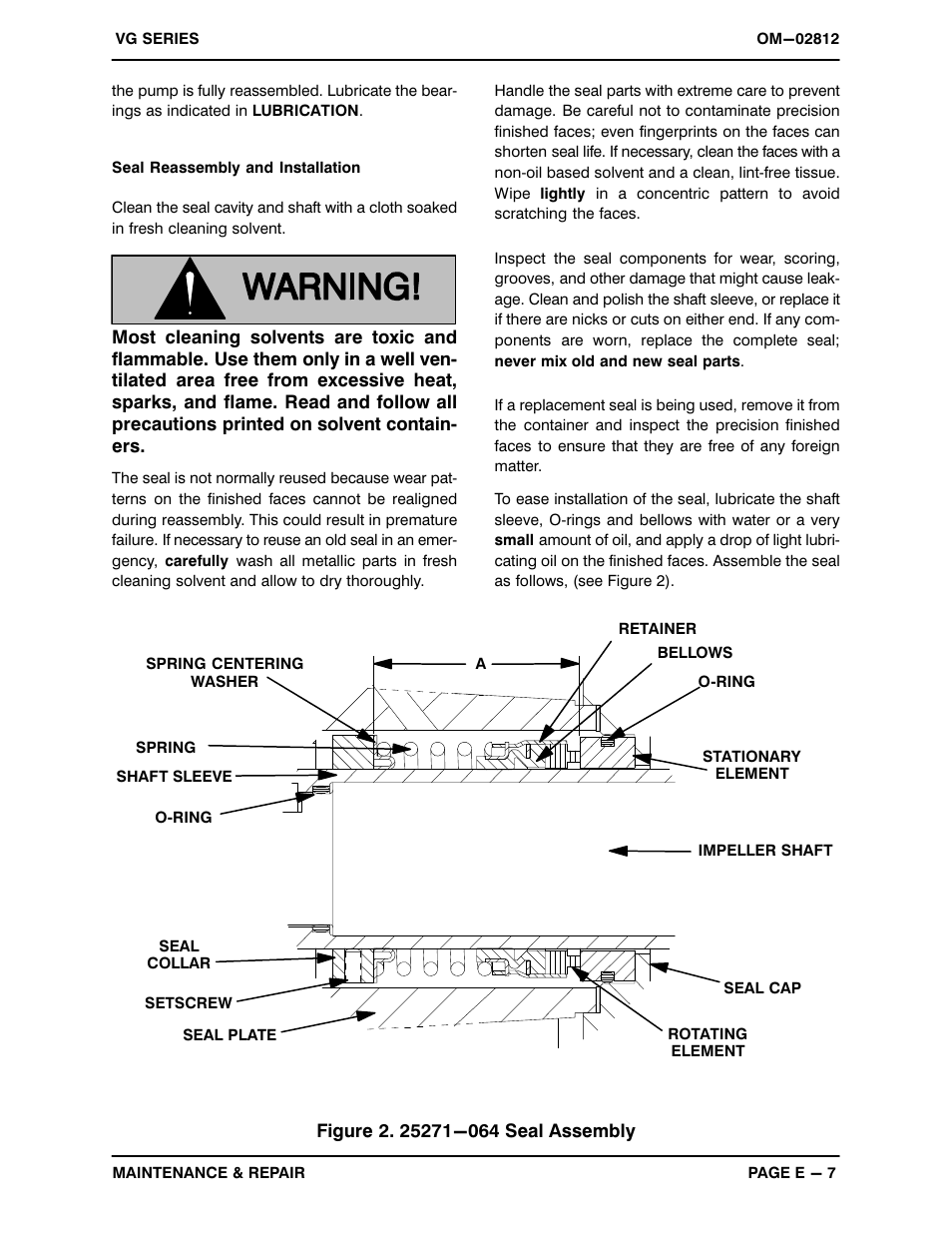 Gorman-Rupp Pumps VG3C3-B 1191580 and up User Manual | Page 27 / 30