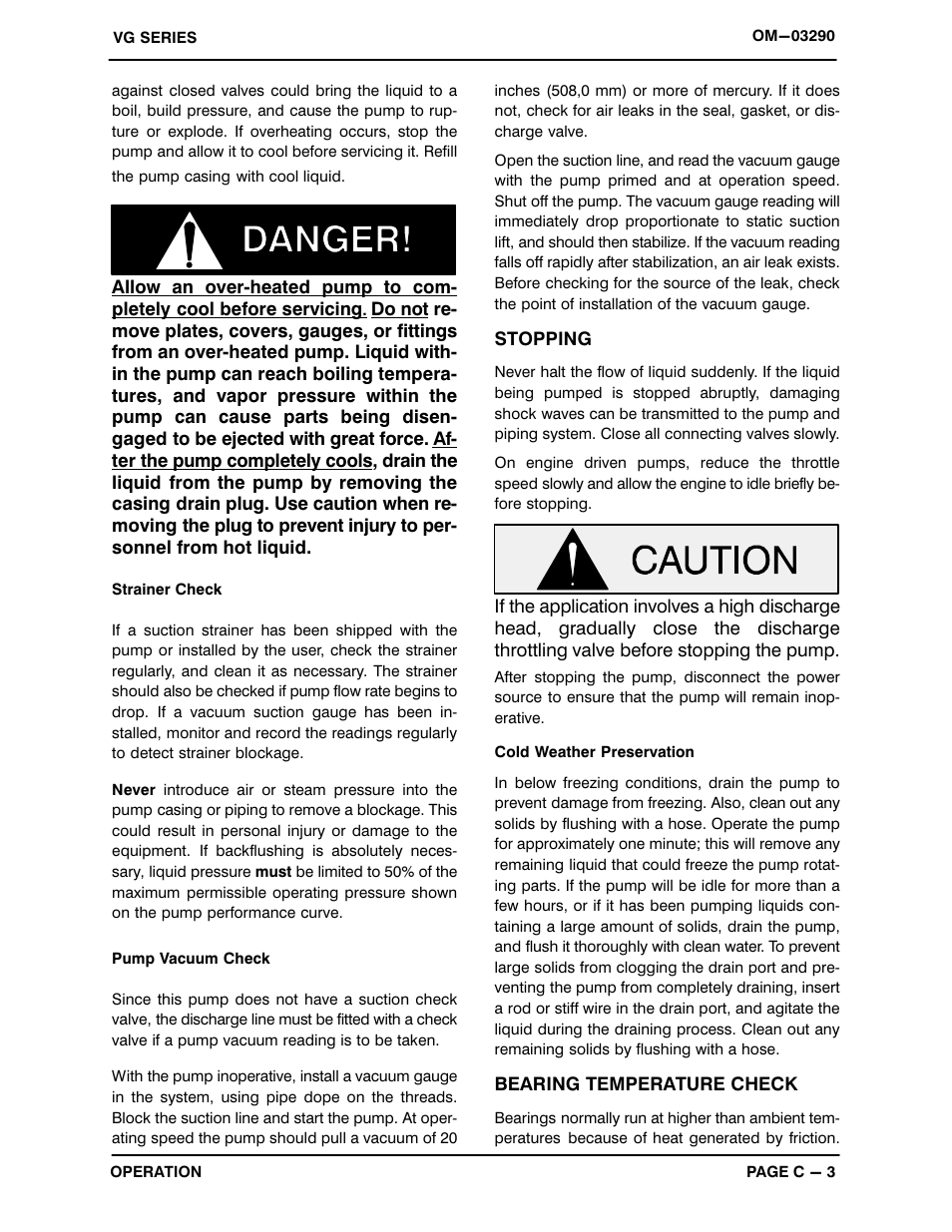 Gorman-Rupp Pumps VG1 1/2C3-B 1316095 and up User Manual | Page 15 / 30