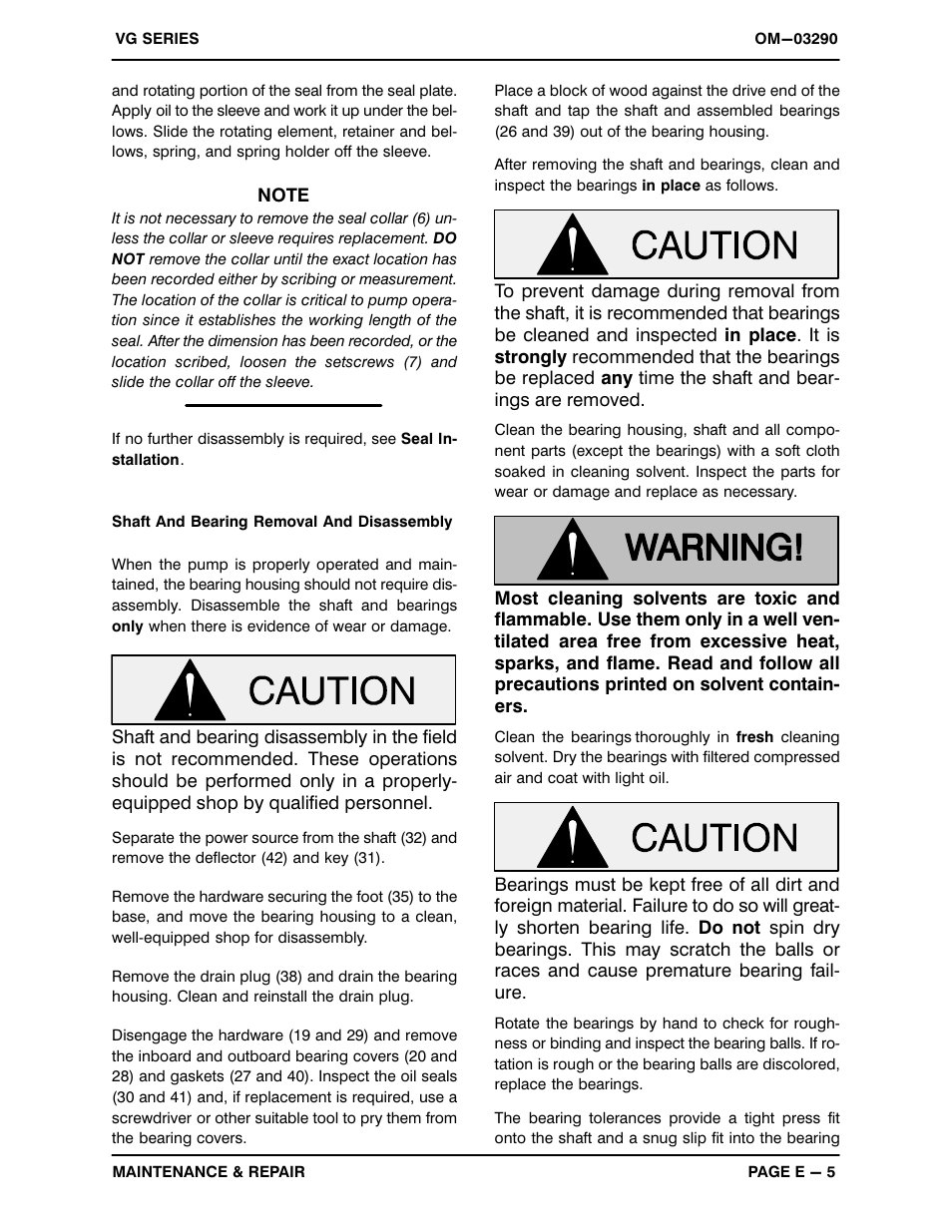 Gorman-Rupp Pumps VG1 1/2C3-B 1316095 and up User Manual | Page 25 / 30