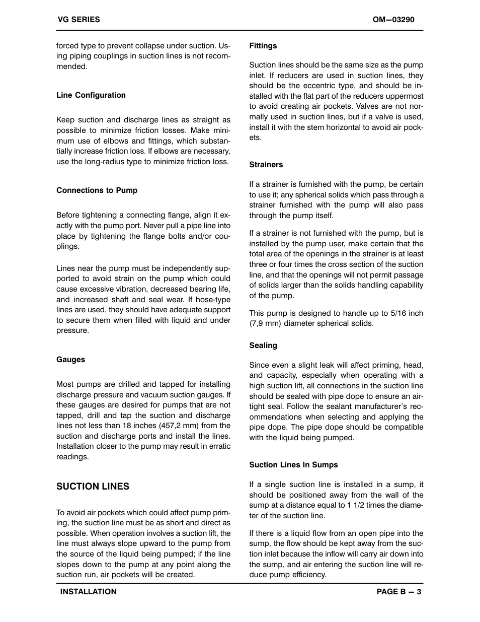 Gorman-Rupp Pumps VG1 1/2C3-B 1316095 and up User Manual | Page 9 / 30