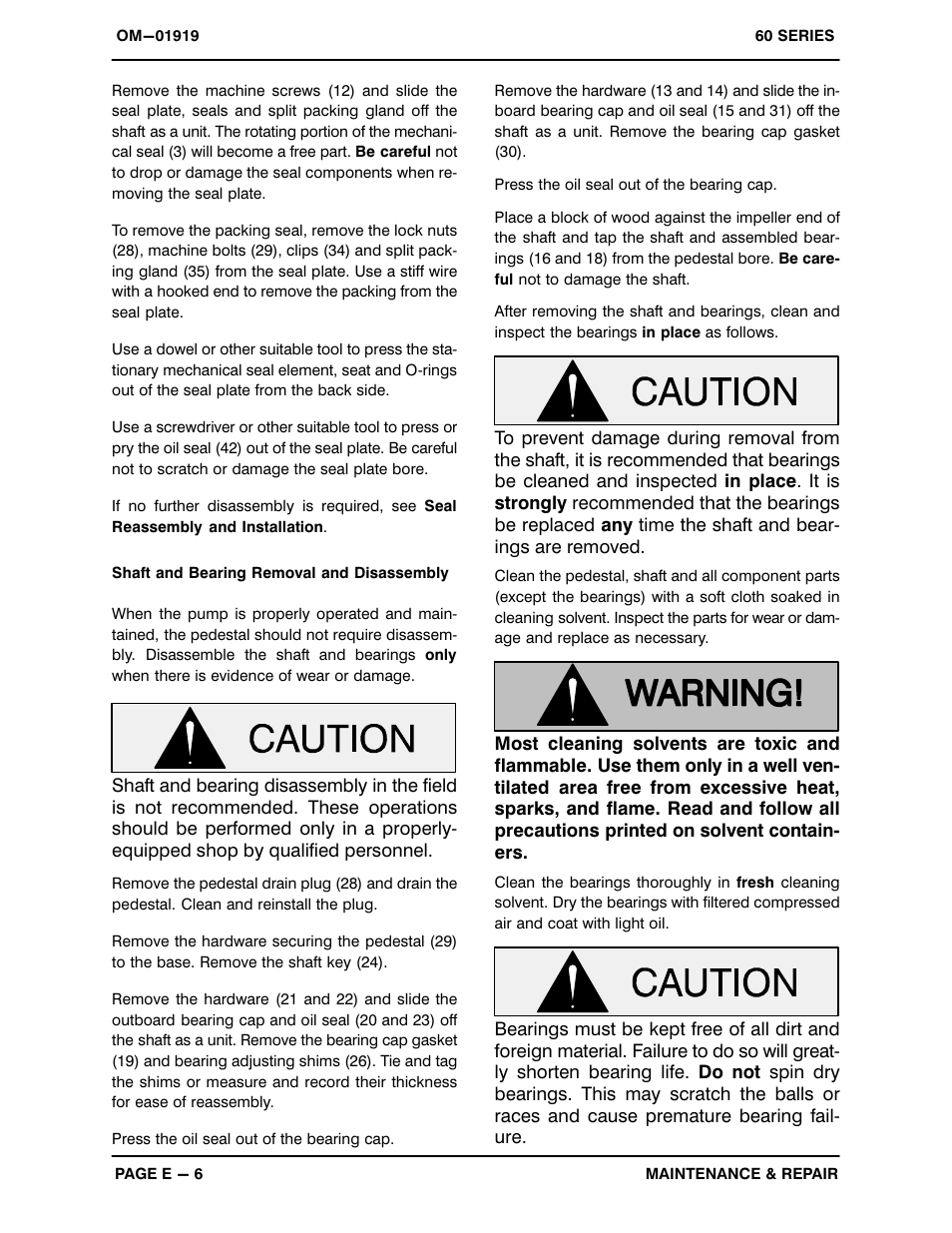 Gorman-Rupp Pumps 612L20B-B 806819 and up User Manual | Page 25 / 32