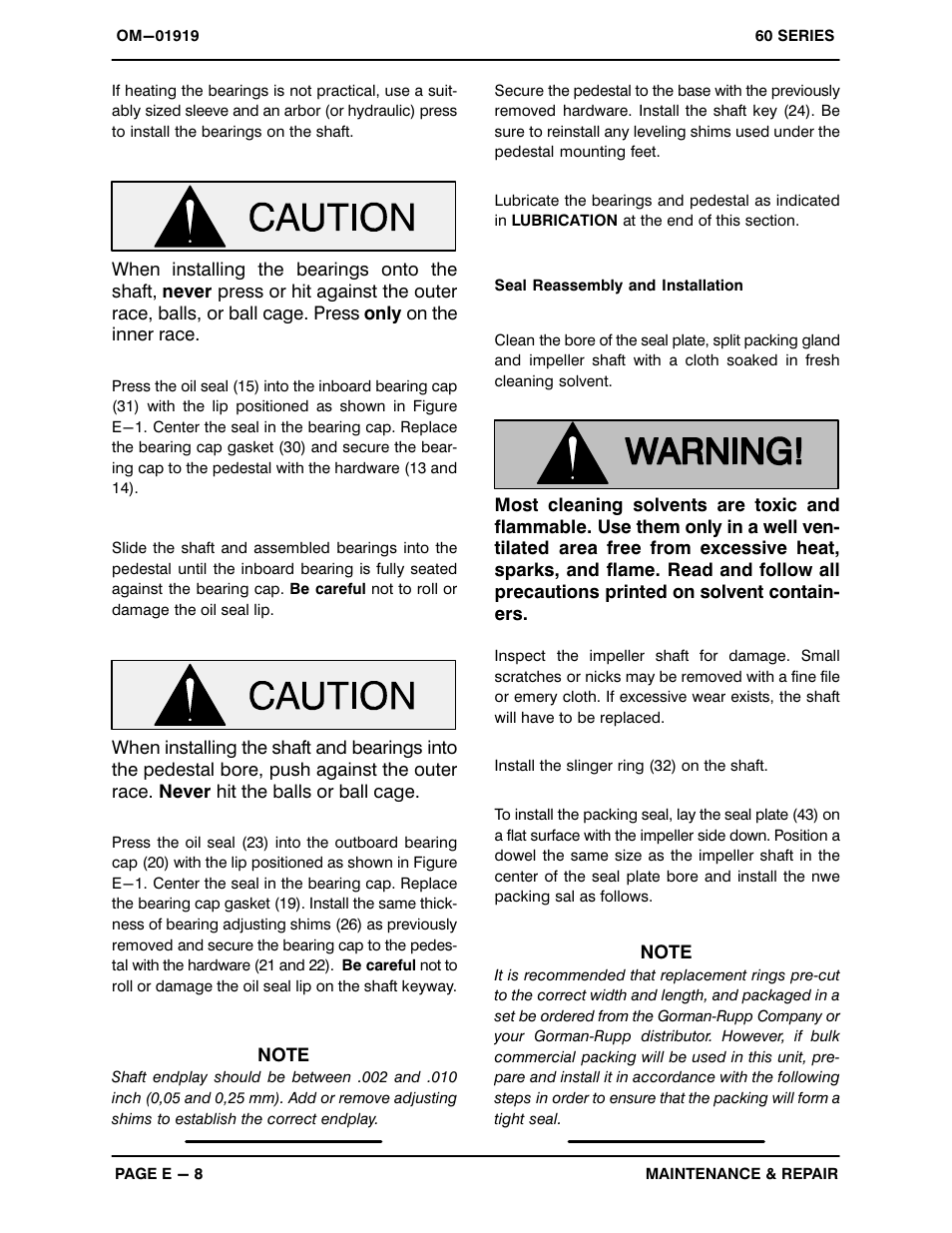 Gorman-Rupp Pumps 612L20B-B 806819 and up User Manual | Page 27 / 32