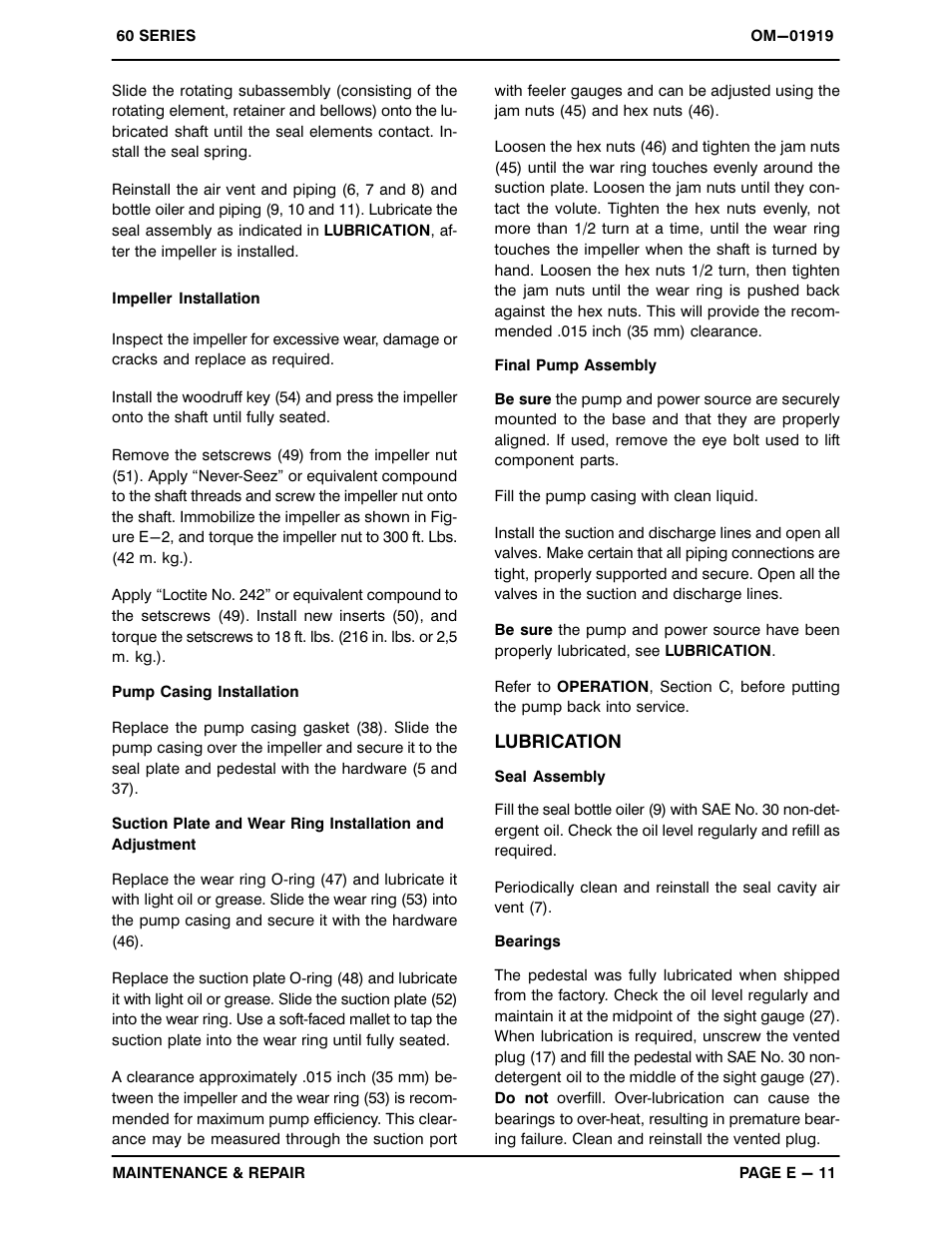 Gorman-Rupp Pumps 612L20B-B 806819 and up User Manual | Page 30 / 32