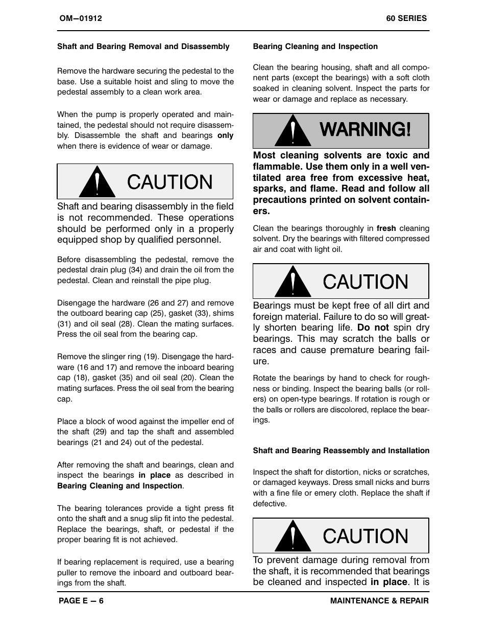 Gorman-Rupp Pumps 610M20B-B 699260 and up User Manual | Page 24 / 31