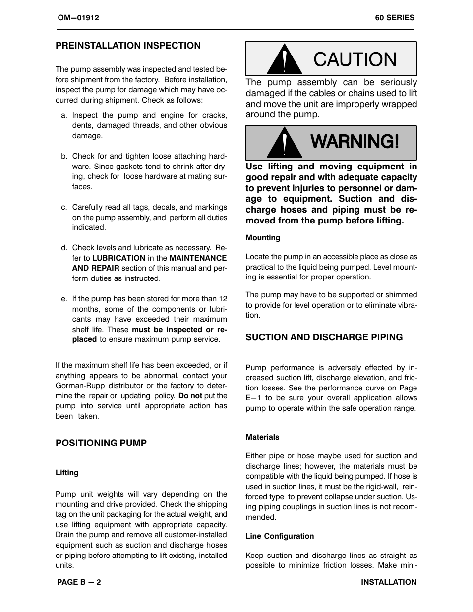 Gorman-Rupp Pumps 610M20B-B 699260 and up User Manual | Page 8 / 31