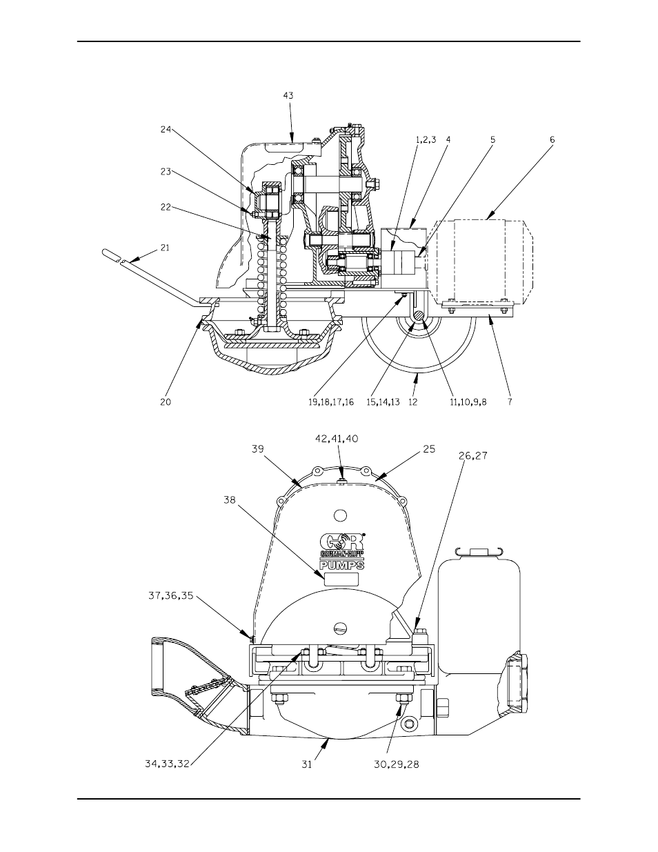 Gorman-Rupp Pumps 4D-B 461594 and up User Manual | Page 16 / 31