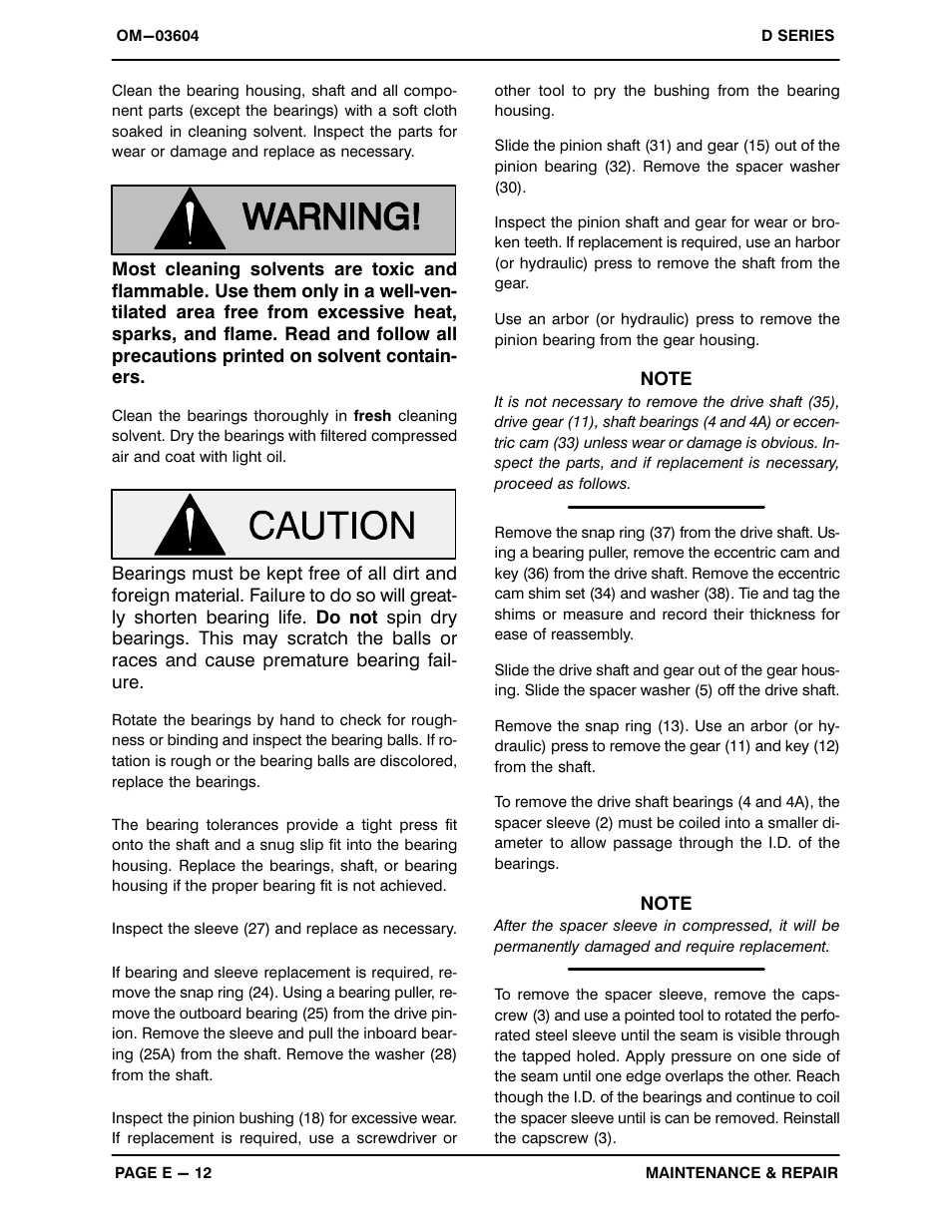 Gorman-Rupp Pumps 3D-E1.5 1P 883504 and up User Manual | Page 28 / 33