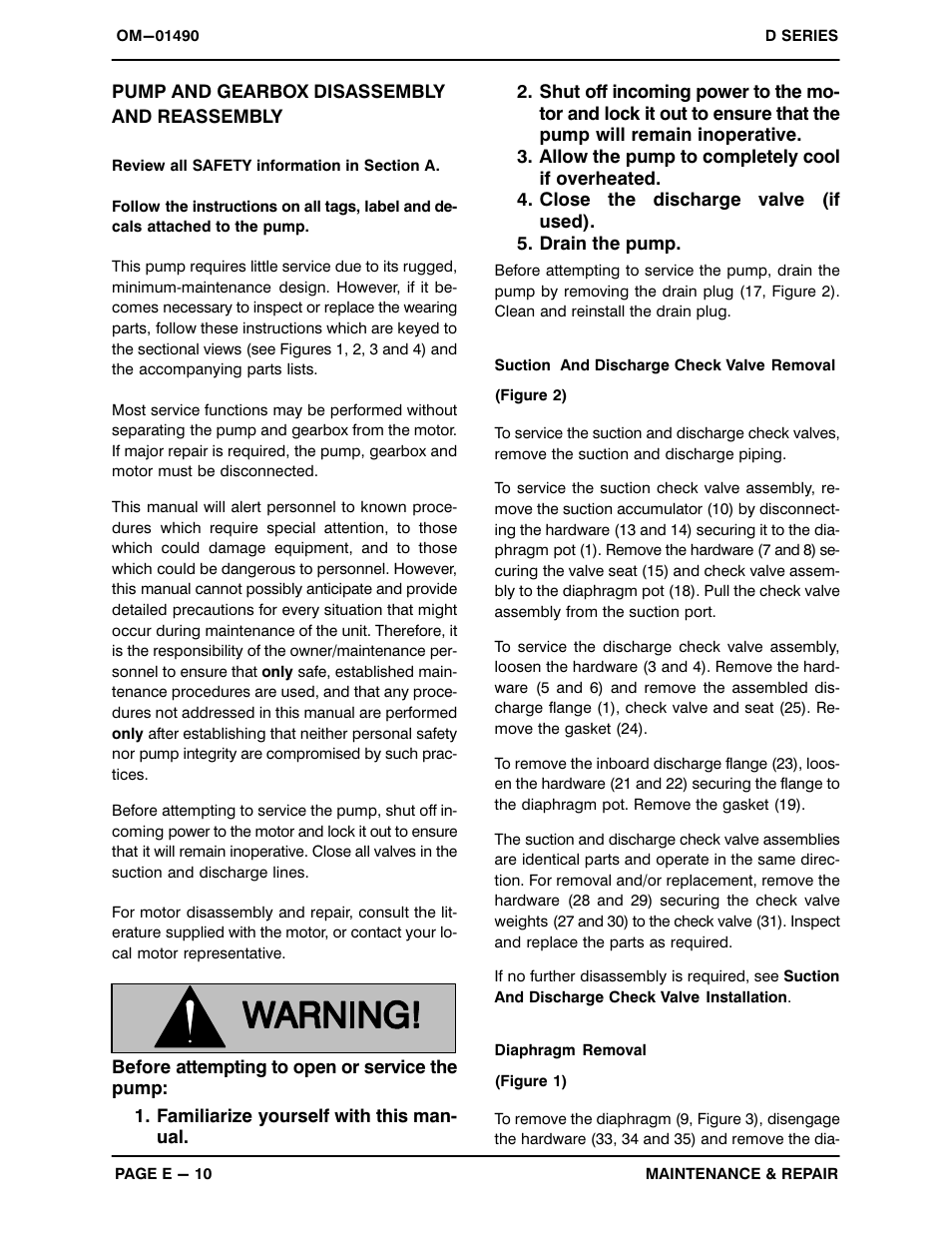 Pump and gearbox disassemblyand reassembly | Gorman-Rupp Pumps 3D-B 883512 and up User Manual | Page 26 / 33