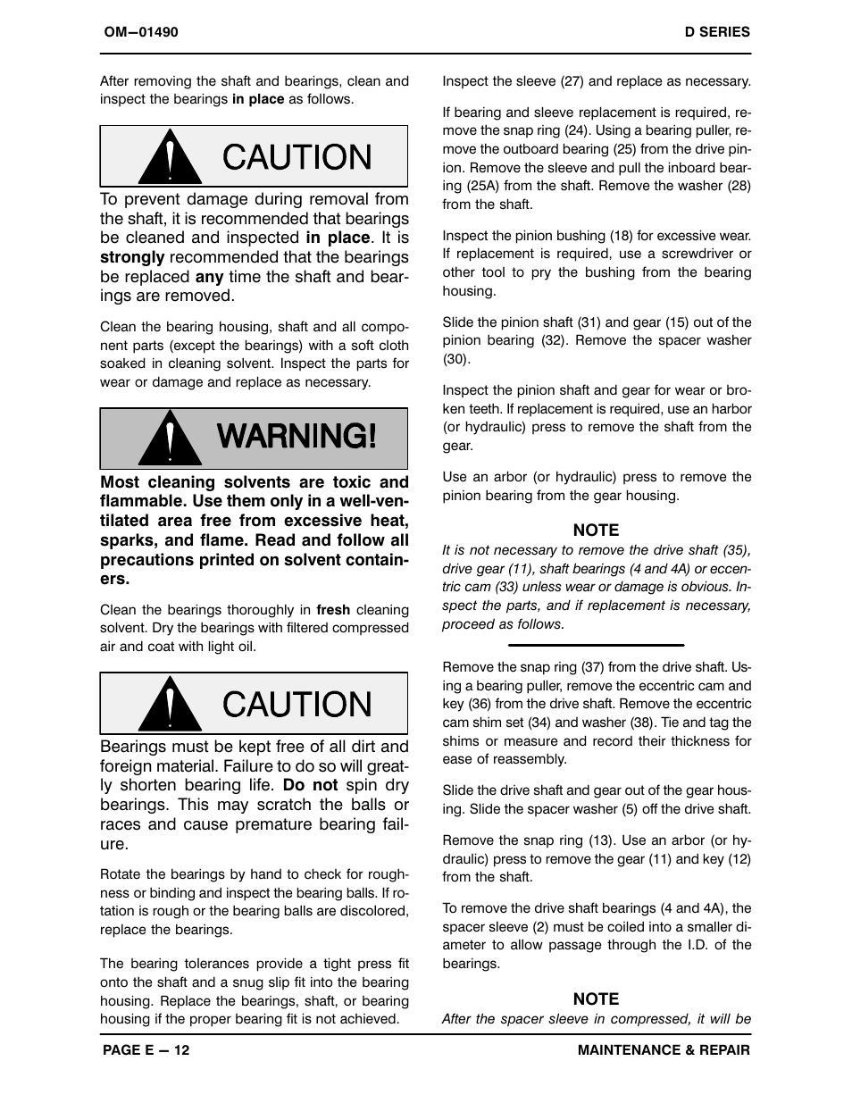 Gorman-Rupp Pumps 3D-B 883512 and up User Manual | Page 28 / 33