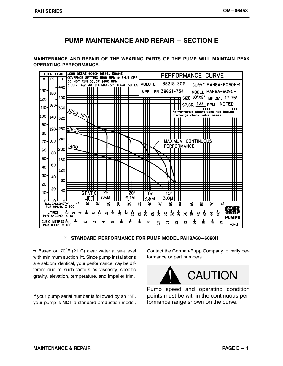 Gorman-Rupp Pumps PAH8A60-6090H 1487549 and up User Manual | Page 23 / 49