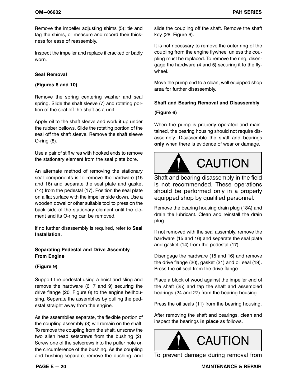 Gorman-Rupp Pumps PAH6B60-6068H IT4 1529202 and up User Manual | Page 43 / 50