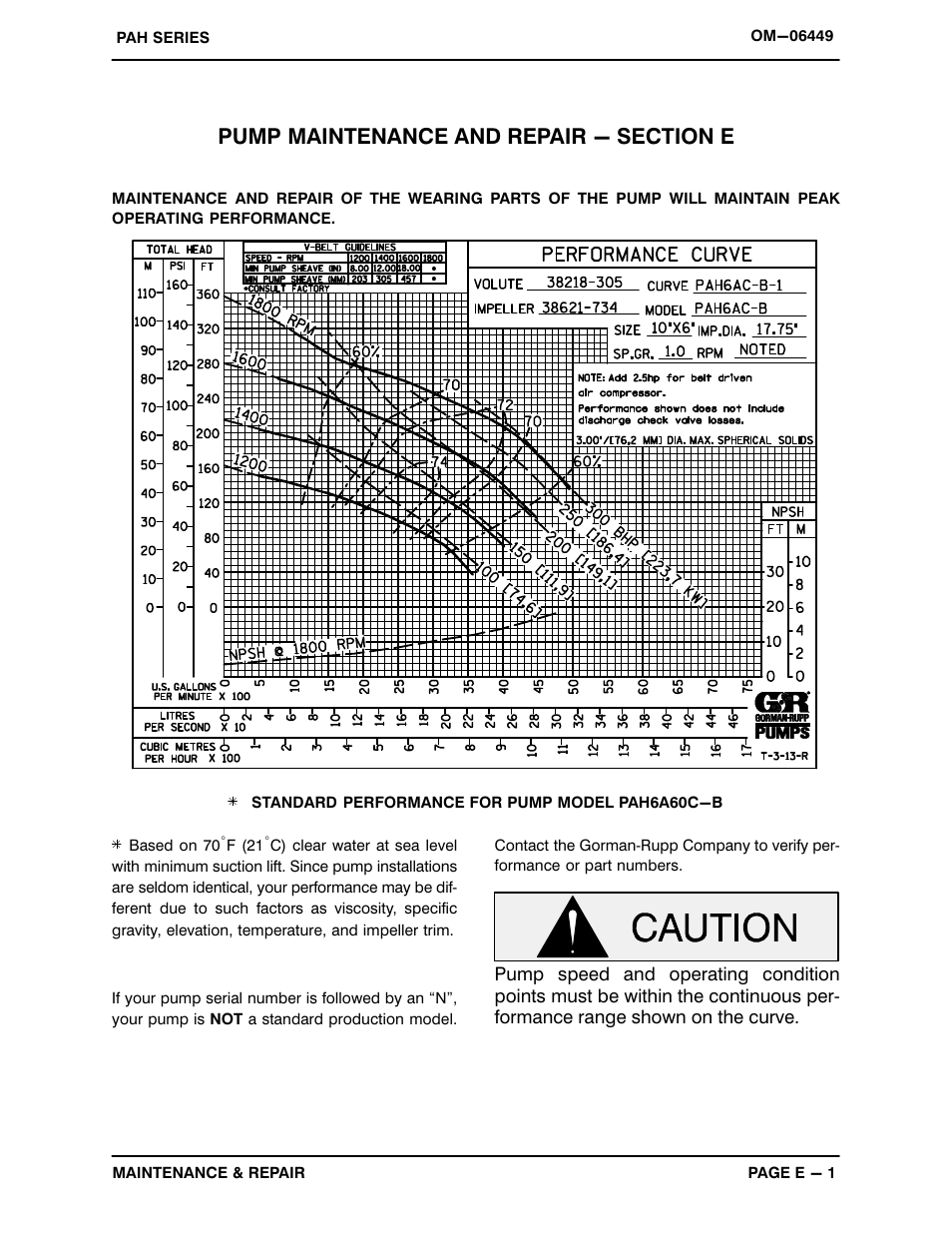 Gorman-Rupp Pumps PAH6A60C-B 1514055 and up User Manual | Page 23 / 42
