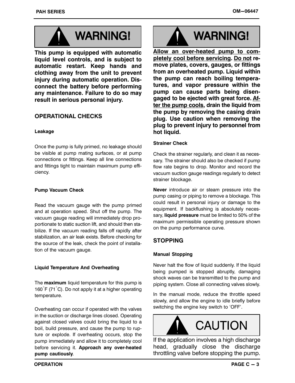 Gorman-Rupp Pumps PAH6A60-6090H 1487547 and up User Manual | Page 16 / 49