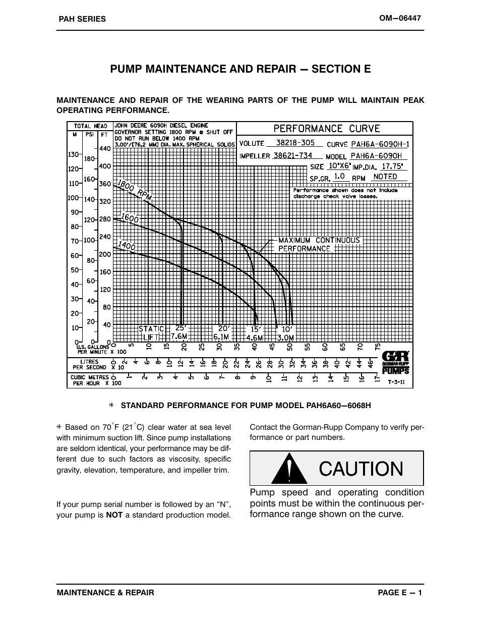 Gorman-Rupp Pumps PAH6A60-6090H 1487547 and up User Manual | Page 23 / 49