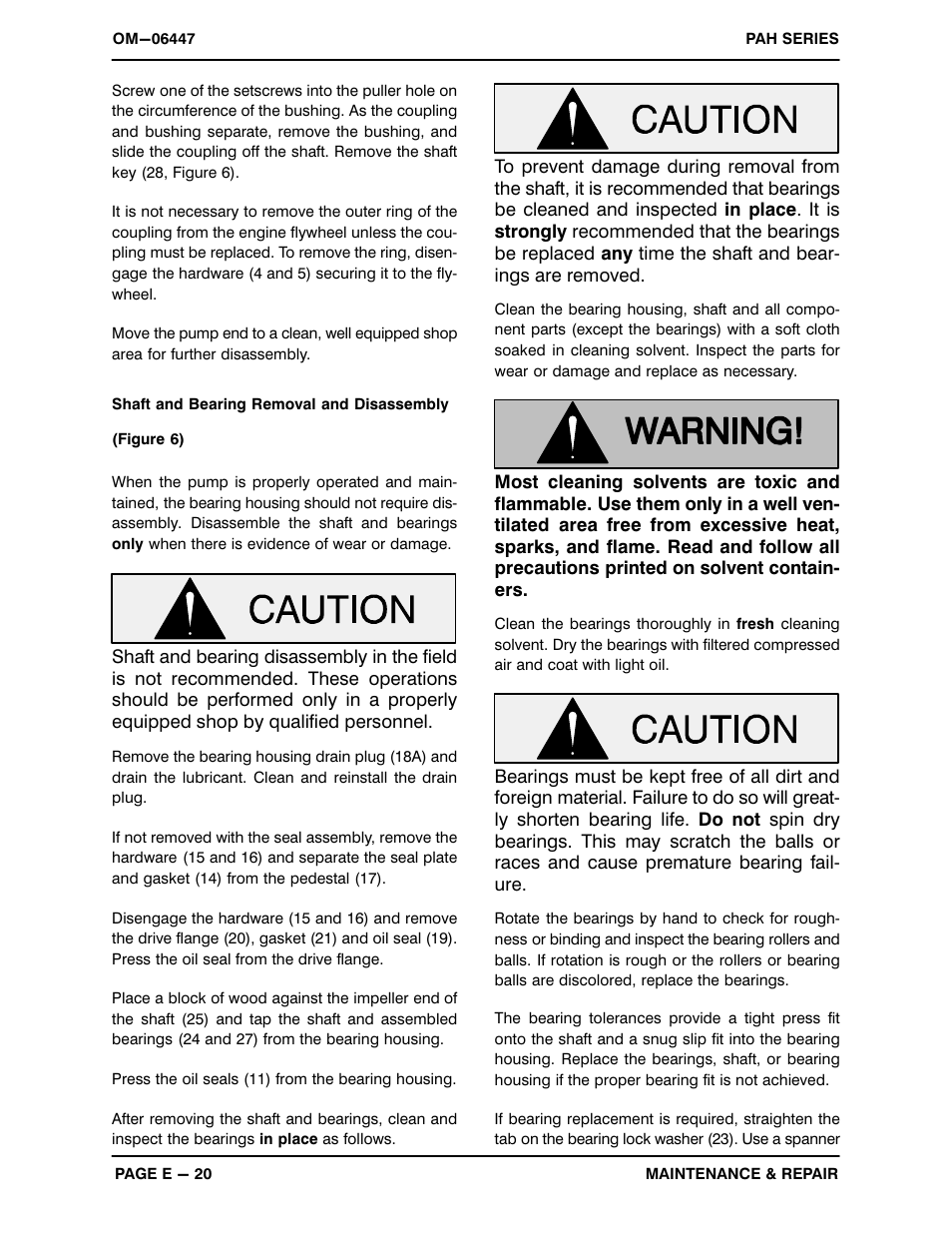 Gorman-Rupp Pumps PAH6A60-6090H 1487547 and up User Manual | Page 42 / 49