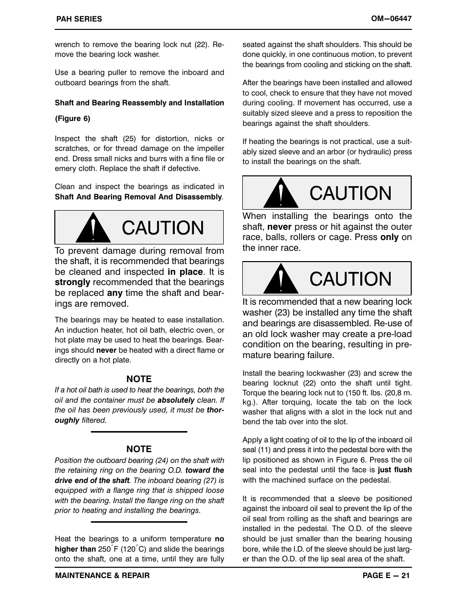 Gorman-Rupp Pumps PAH6A60-6090H 1487547 and up User Manual | Page 43 / 49