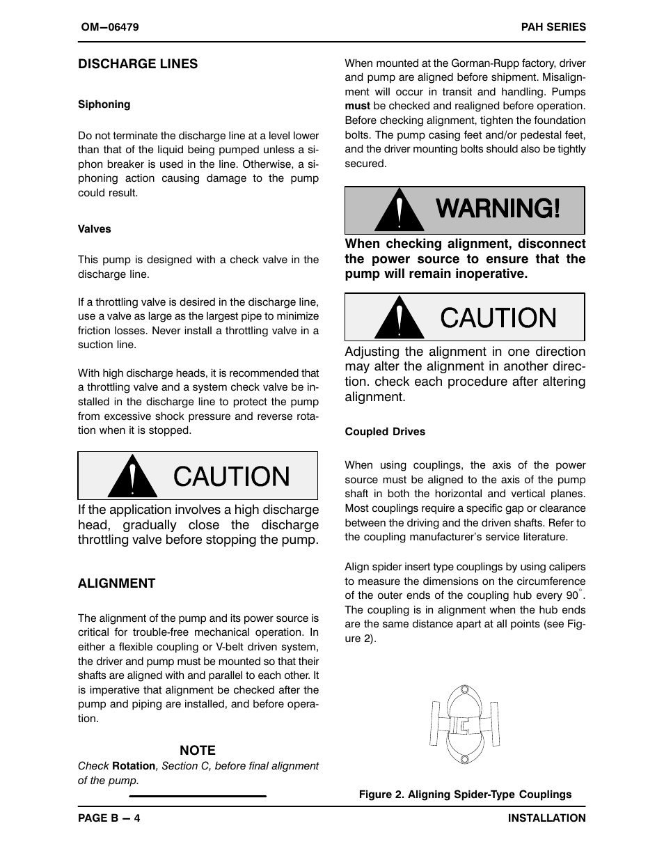 Gorman-Rupp Pumps PAH4C60C-B 1503565 and up User Manual | Page 12 / 41