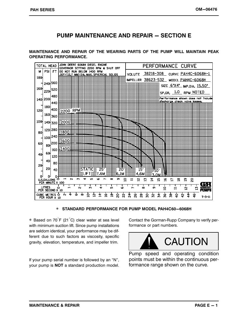 Gorman-Rupp Pumps PAH4C60-6068H 1532412 and up User Manual | Page 24 / 47