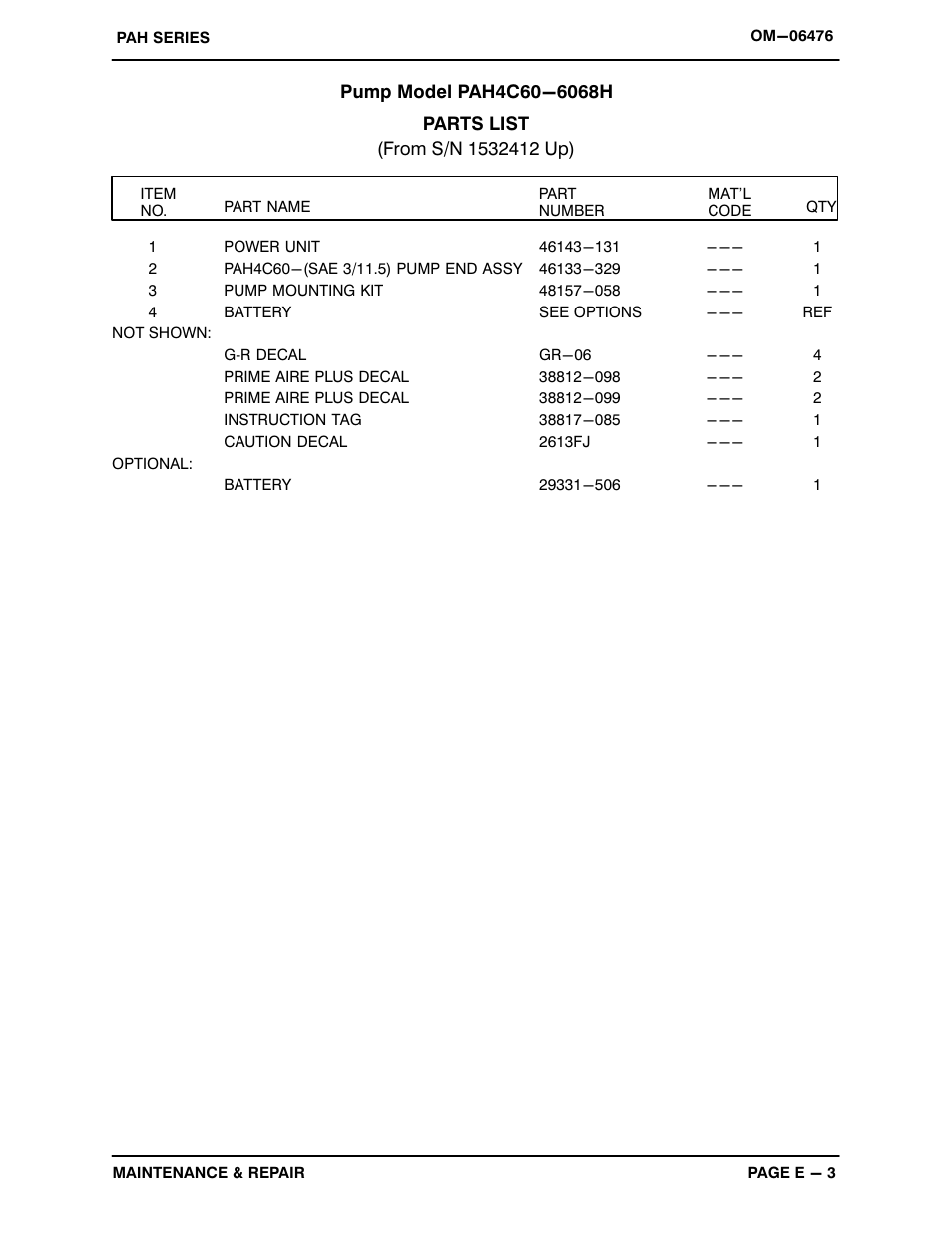 Gorman-Rupp Pumps PAH4C60-6068H 1532412 and up User Manual | Page 26 / 47