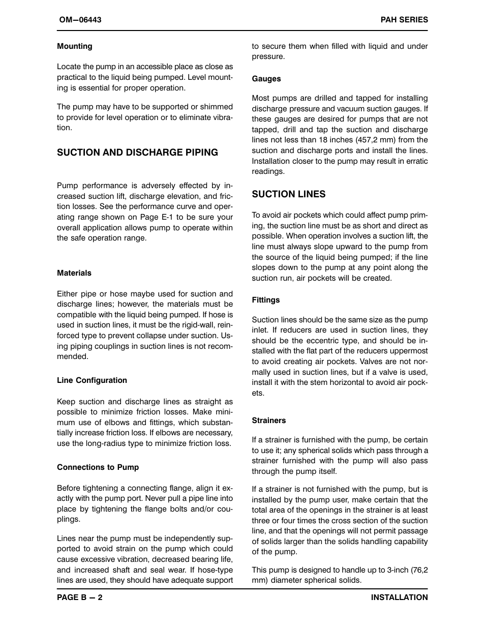 Gorman-Rupp Pumps PAH4A60C-B 1512735 and up User Manual | Page 10 / 41