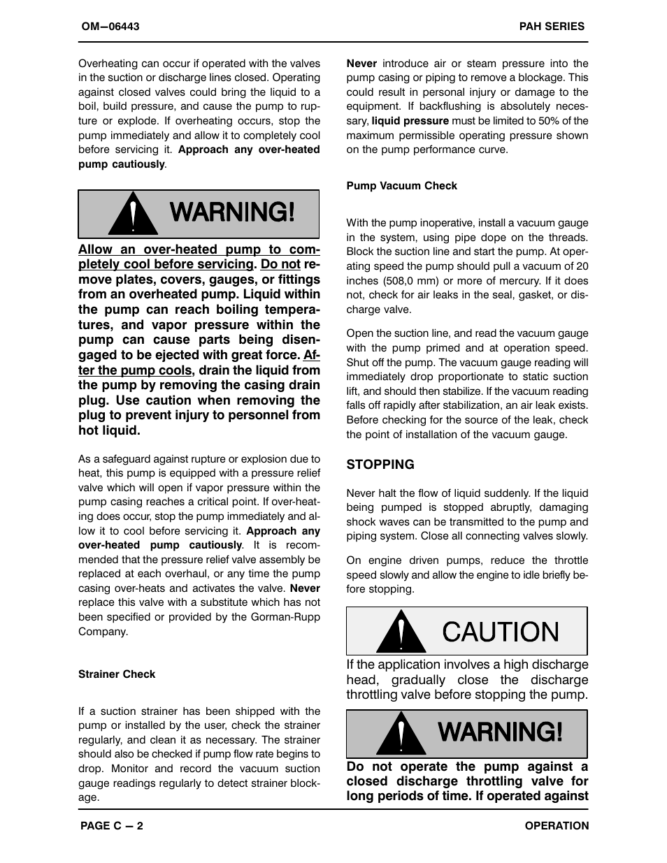 Gorman-Rupp Pumps PAH4A60C-B 1512735 and up User Manual | Page 15 / 41