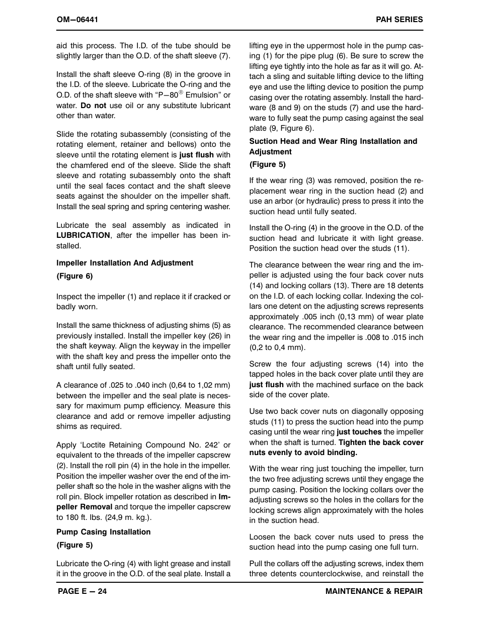 Gorman-Rupp Pumps PAH4A60-6068H 1511893 and up User Manual | Page 47 / 50