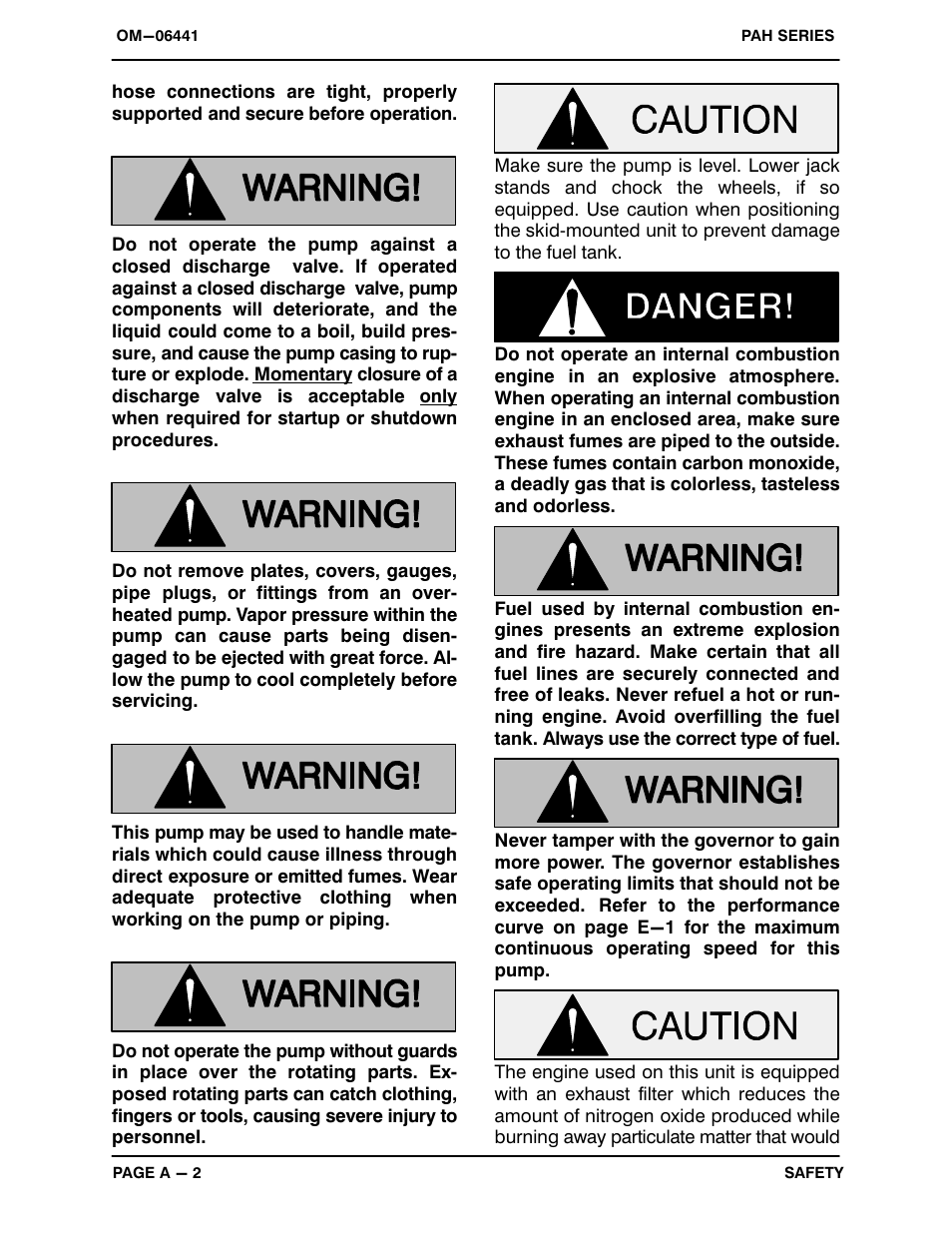 Gorman-Rupp Pumps PAH4A60-6068H 1511893 and up User Manual | Page 7 / 50