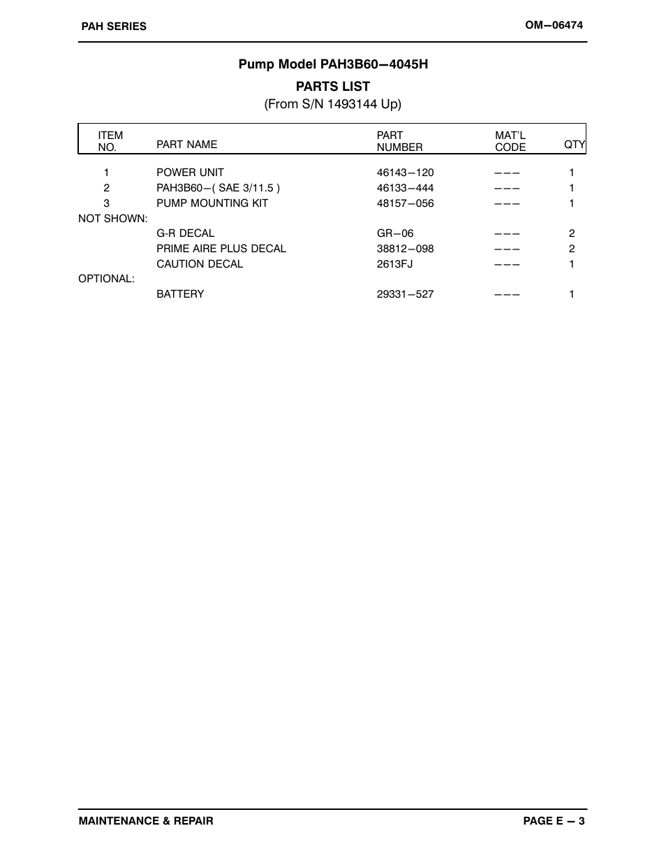 Gorman-Rupp Pumps PAH3B60-4045H 1493144 and up User Manual | Page 26 / 49