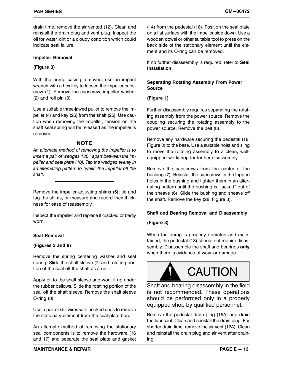 Gorman-Rupp Pumps PAH3A60C-B 1524589 and up User Manual | Page 34 / 41