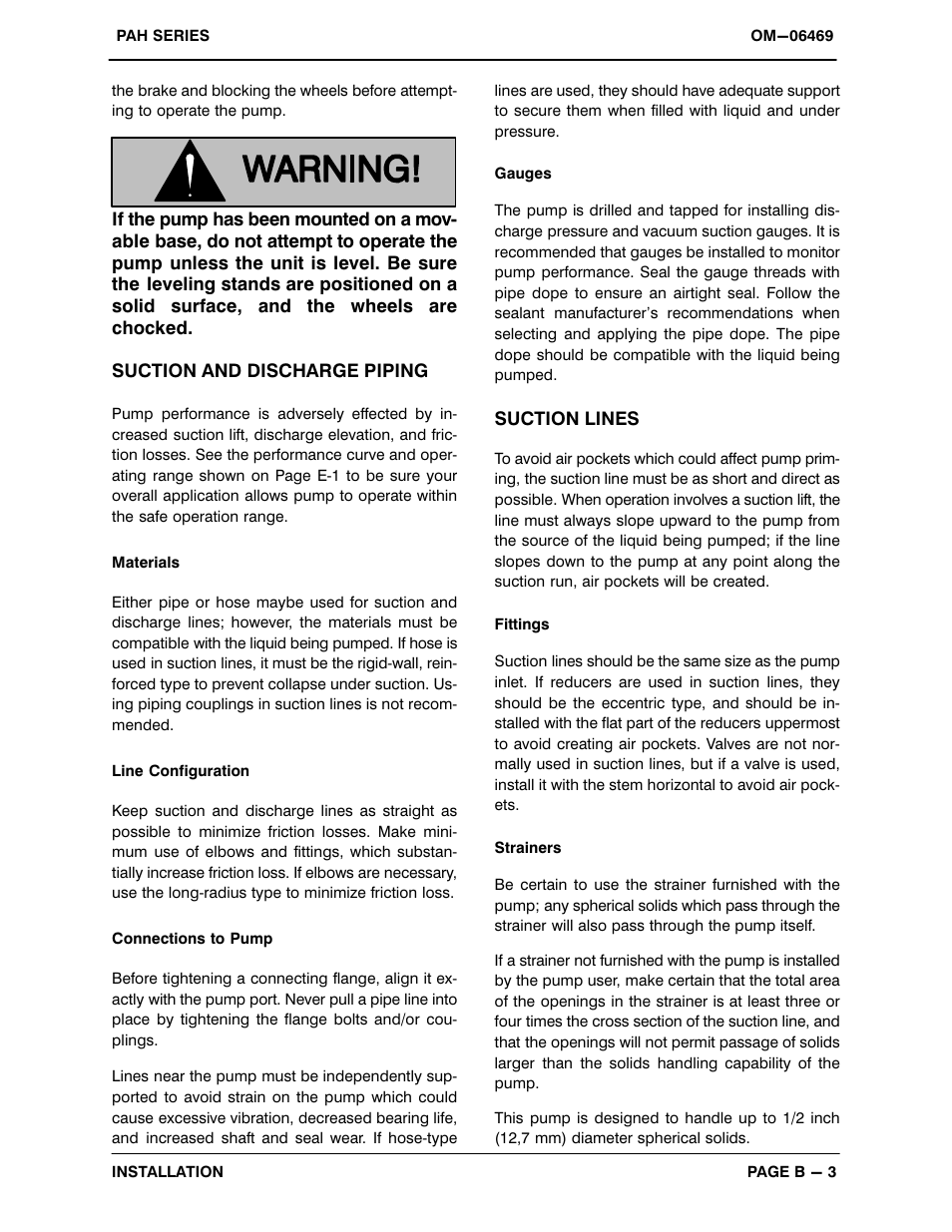 Gorman-Rupp Pumps PAH3A60-6068H 1522805 and up User Manual | Page 11 / 47