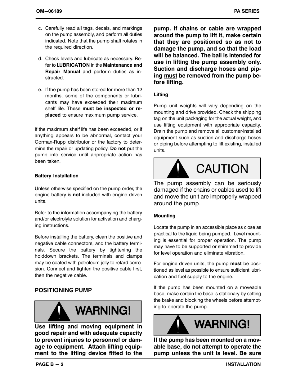 Gorman-Rupp Pumps PA6F60-4045T 1521221 and up User Manual | Page 10 / 45