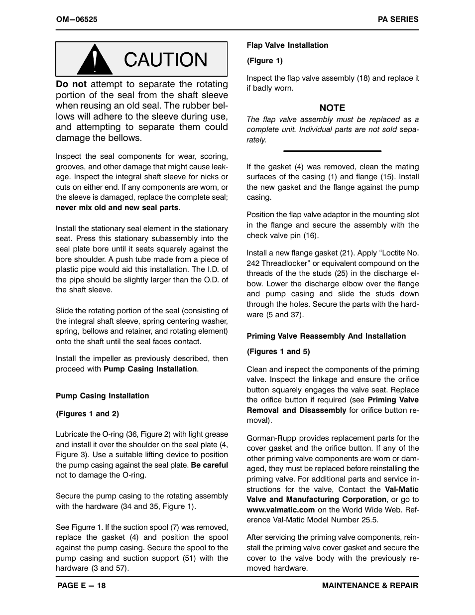 Gorman-Rupp Pumps PAV3A60C-B 1511107 and up User Manual | Page 38 / 40
