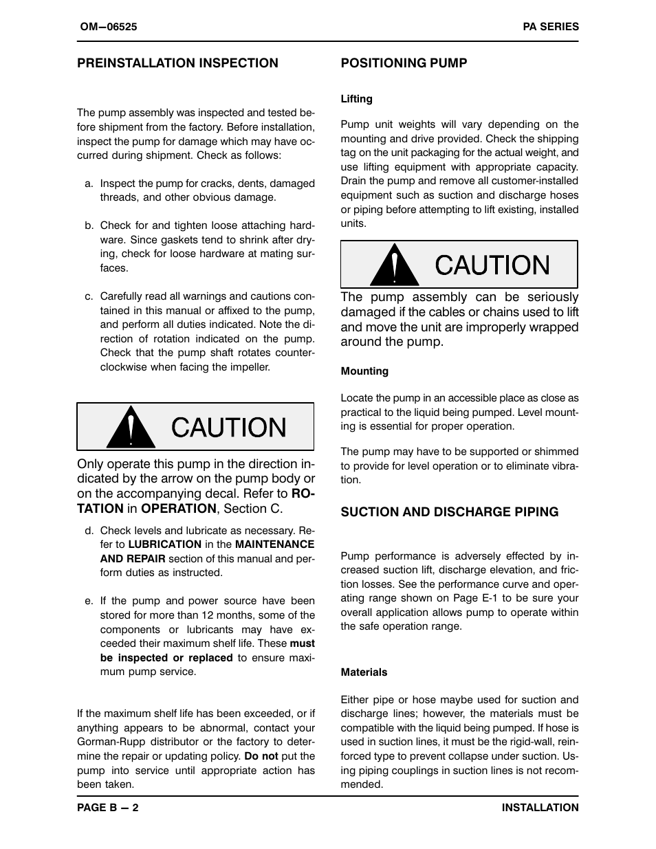 Gorman-Rupp Pumps PAV3A60C-B 1511107 and up User Manual | Page 9 / 40