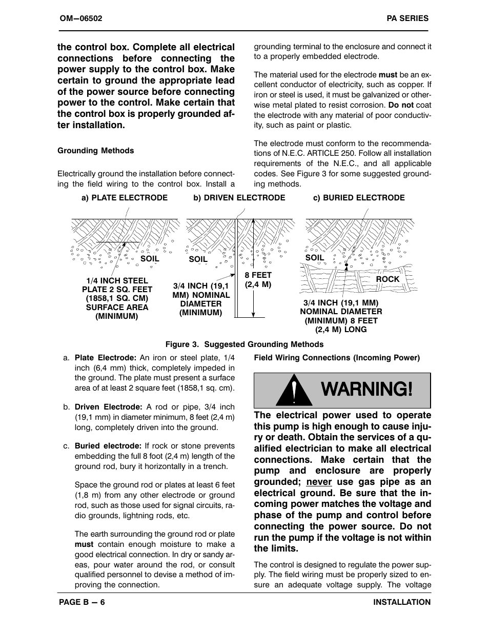 Gorman-Rupp Pumps PAV3C60C-B-E10 575/3 All serial numbers User Manual | Page 14 / 51