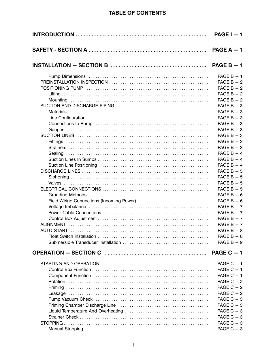 Gorman-Rupp Pumps PAV3C60C-B-E10 575/3 All serial numbers User Manual | Page 3 / 51