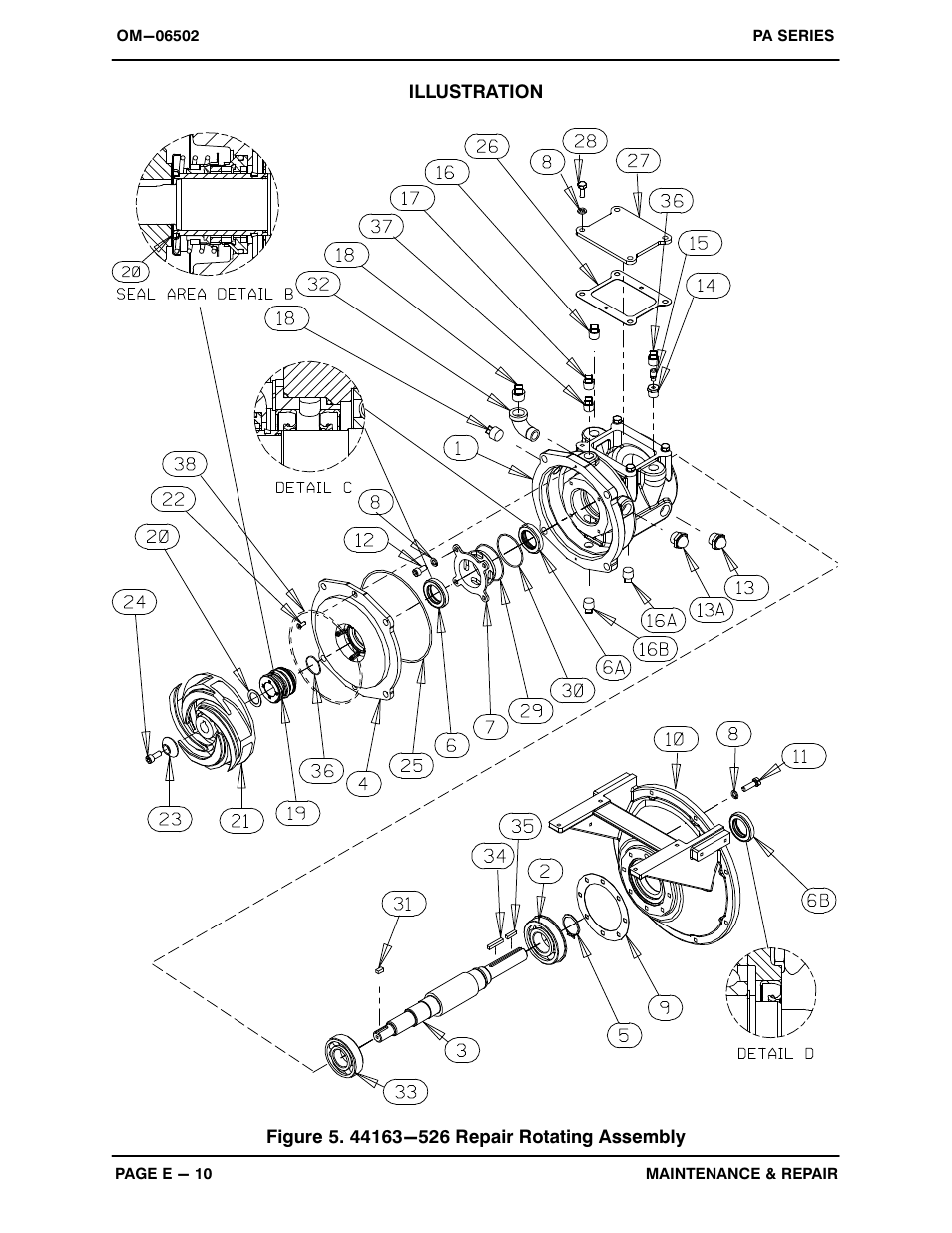 Gorman-Rupp Pumps PAV3C60C-B-E10 575/3 All serial numbers User Manual | Page 37 / 51