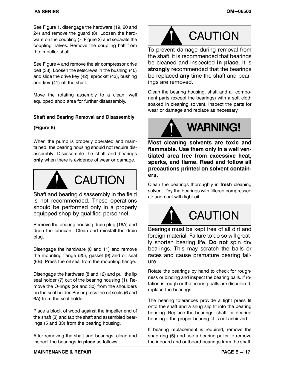 Gorman-Rupp Pumps PAV3C60C-B-E10 575/3 All serial numbers User Manual | Page 44 / 51