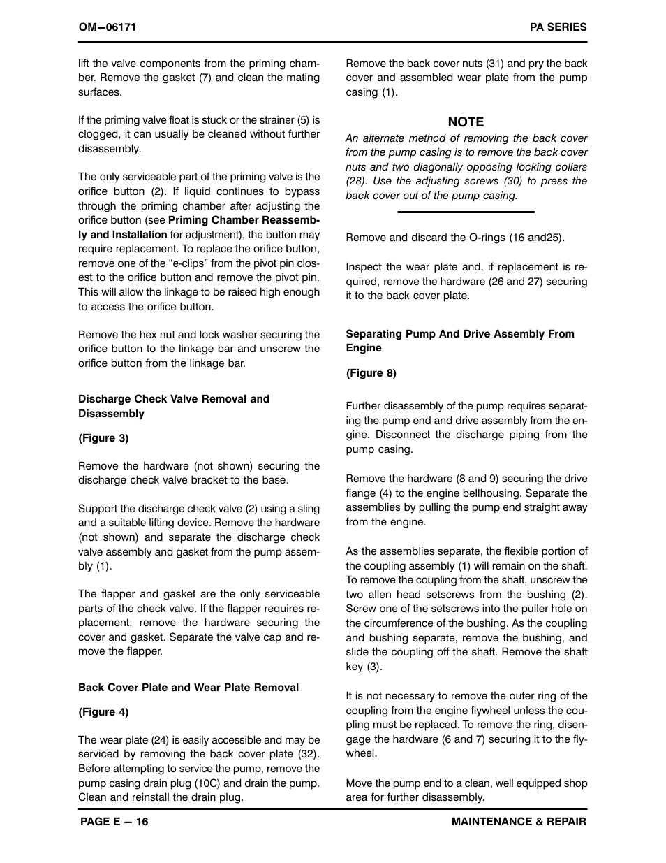 Gorman-Rupp Pumps PA6C60-C4.4T 1404116 and up User Manual | Page 36 / 46