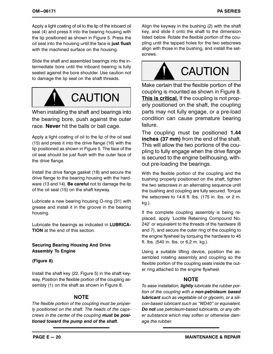 Gorman-Rupp Pumps PA6C60-C4.4T 1404116 and up User Manual | Page 40 / 46