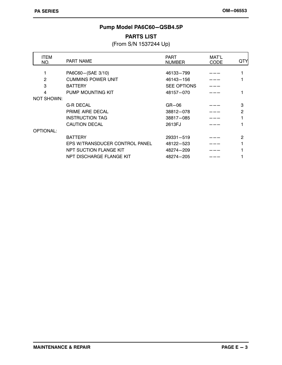 Gorman-Rupp Pumps PA6C60-QSB4.5P 1537244 and up User Manual | Page 25 / 48