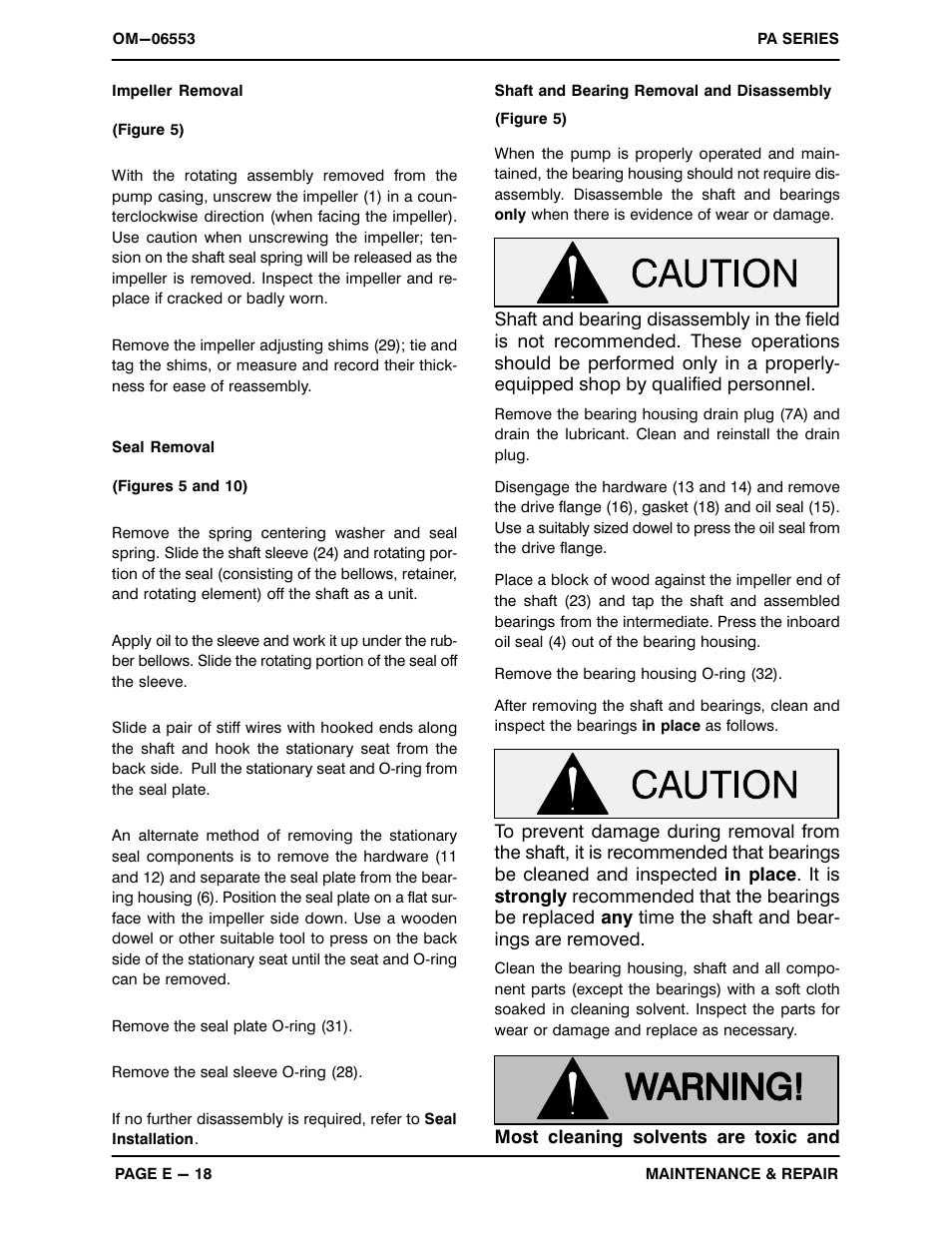 Gorman-Rupp Pumps PA6C60-QSB4.5P 1537244 and up User Manual | Page 40 / 48