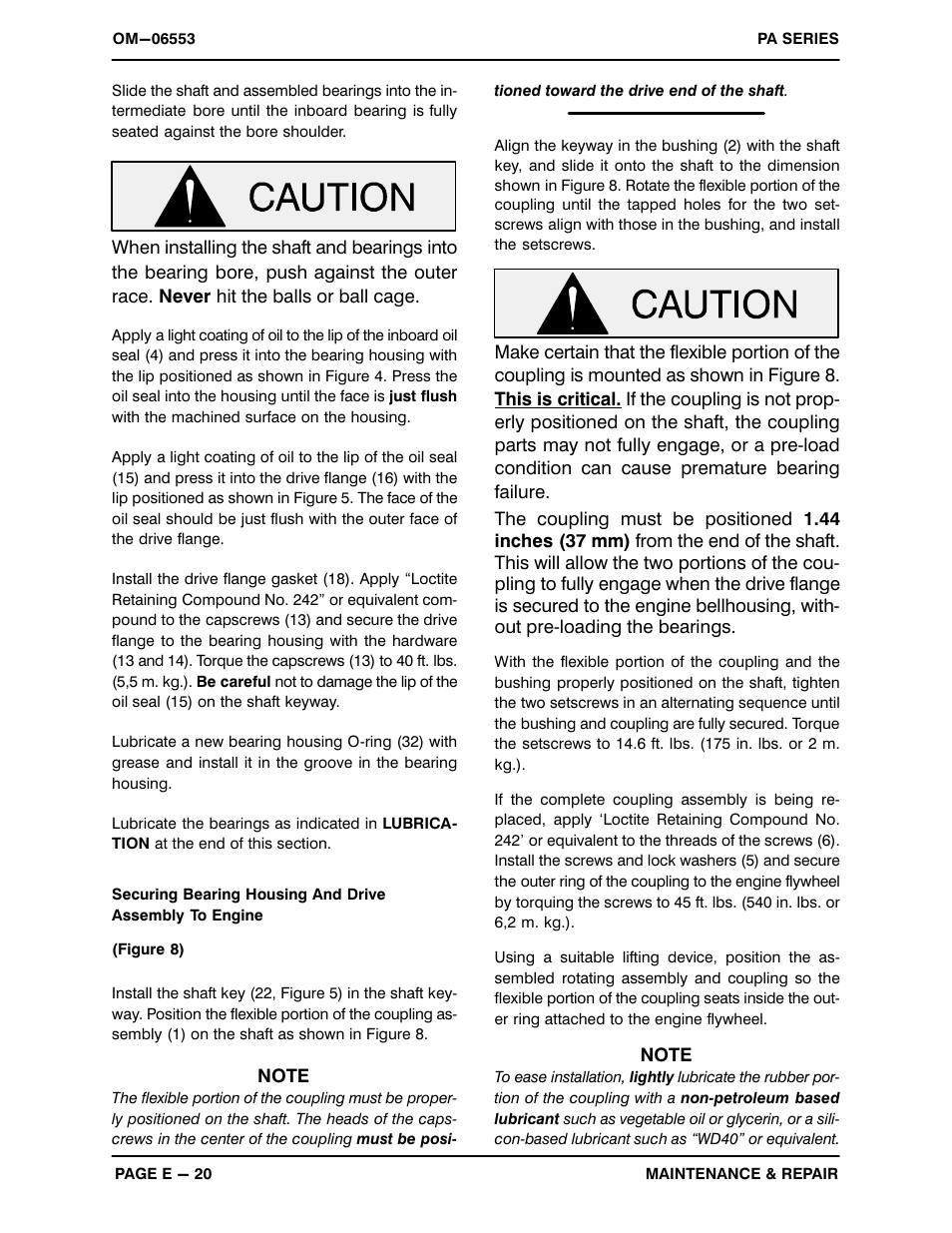 Gorman-Rupp Pumps PA6C60-QSB4.5P 1537244 and up User Manual | Page 42 / 48