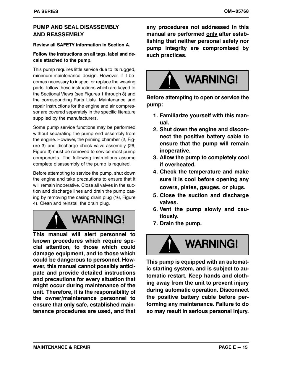 Pump and seal disassembly and reassembly | Gorman-Rupp Pumps PA6C60C-F4L 1318119 thru 1504810 User Manual | Page 37 / 49