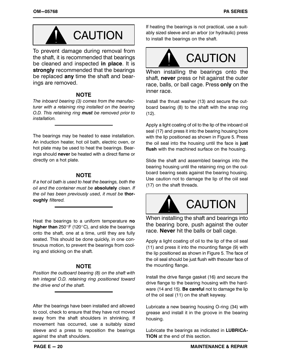 Gorman-Rupp Pumps PA6C60C-F4L 1318119 thru 1504810 User Manual | Page 42 / 49