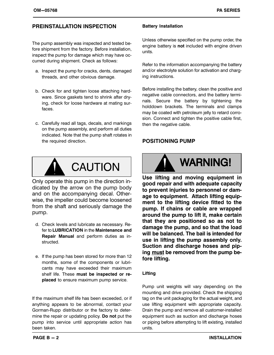 Gorman-Rupp Pumps PA6C60C-F4L 1318119 thru 1504810 User Manual | Page 9 / 49