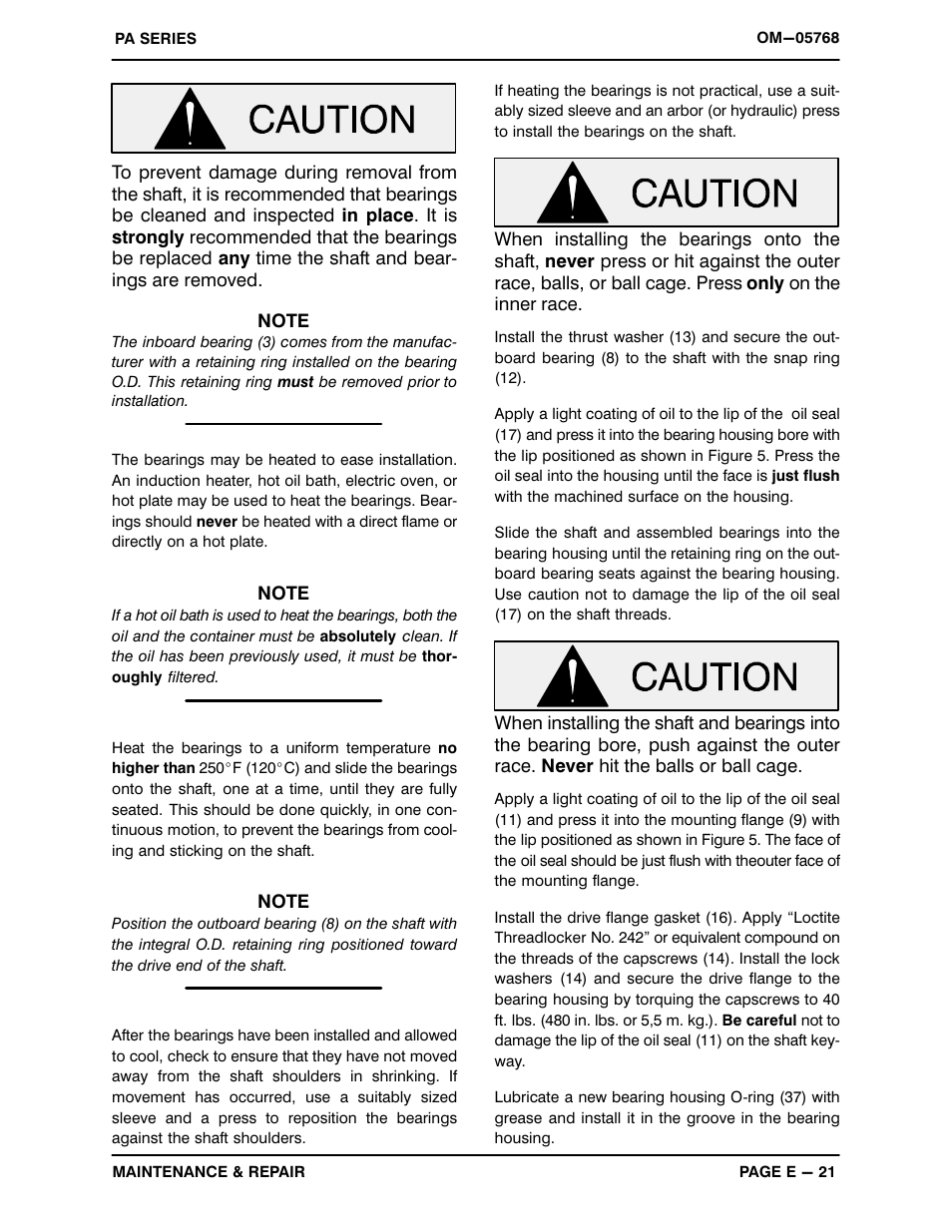 Gorman-Rupp Pumps PA6C60C-F4L 1504811 and up User Manual | Page 43 / 50