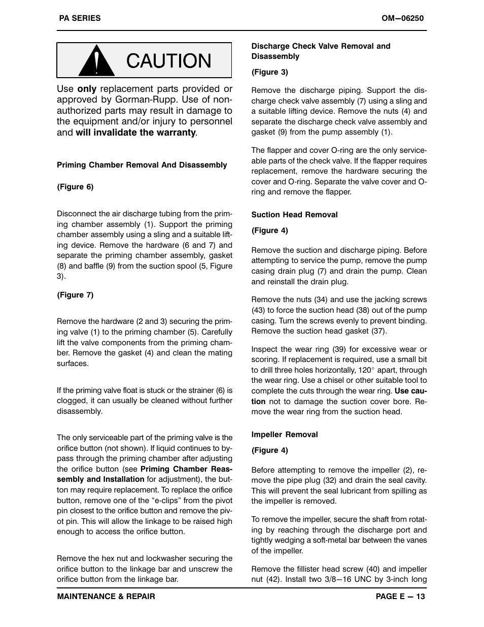 Gorman-Rupp Pumps PA6B60-6068H 1421583 and up User Manual | Page 35 / 45