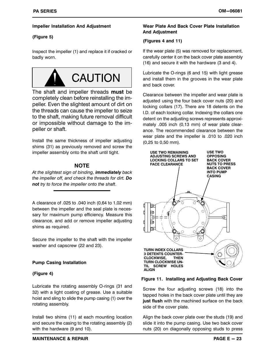 Gorman-Rupp Pumps PA6C60-4045H 1416490 thru 1485125 User Manual | Page 43 / 46